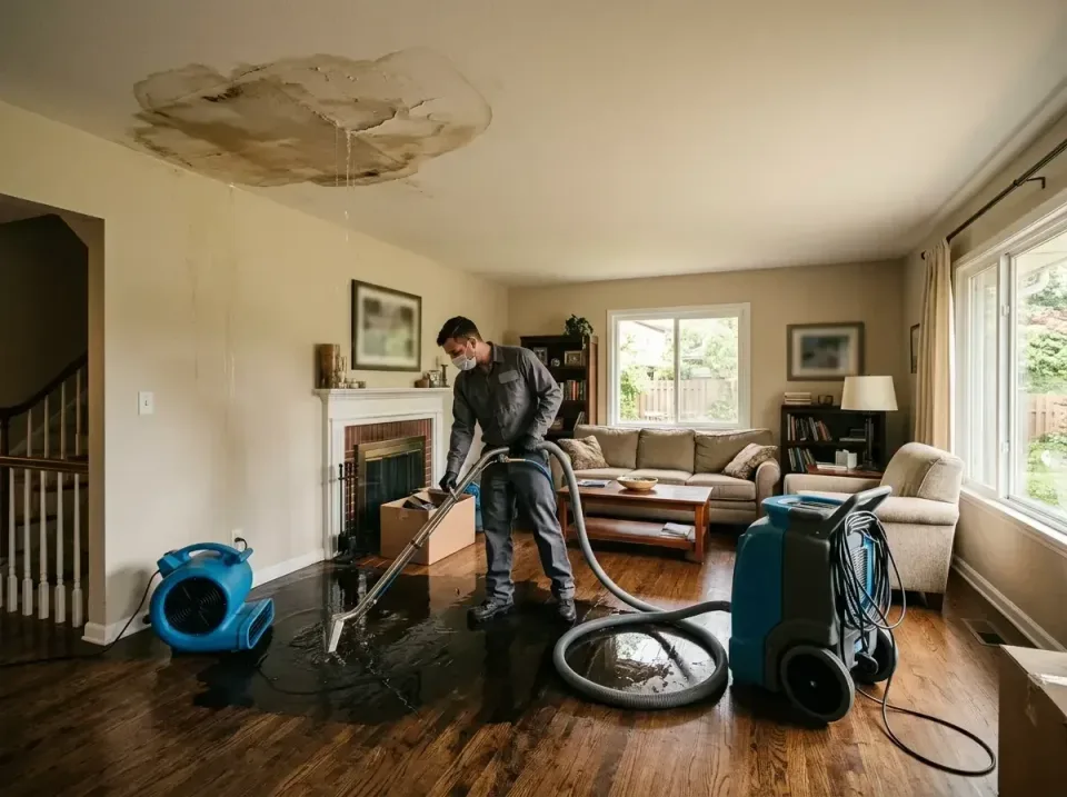 attic-pipe-burst-ceiling-drip-008 — frequently asked questions, Water Damage Restoration & Carpet Care in Austin, MN